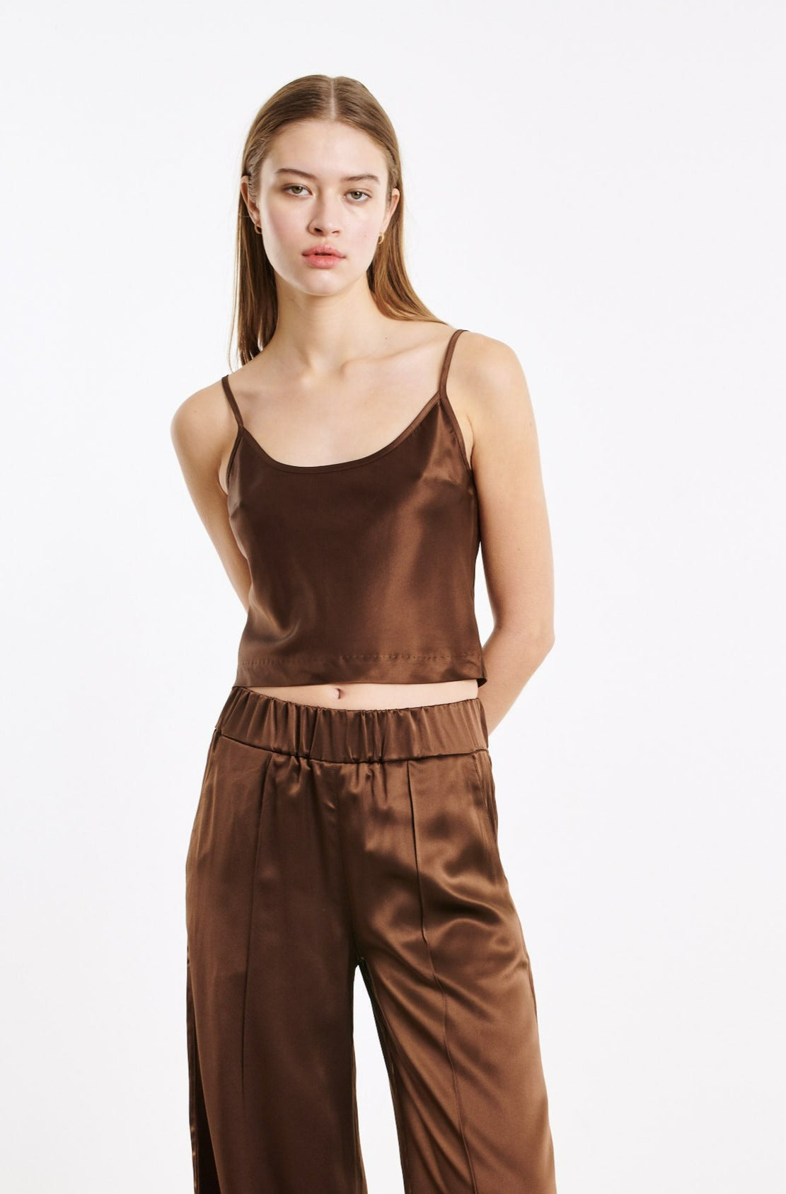 Dark Chocolate Cropped Cami