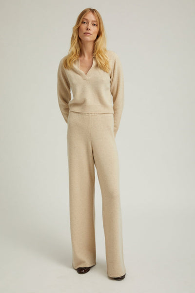 Oyster Cashmere Easy Pants