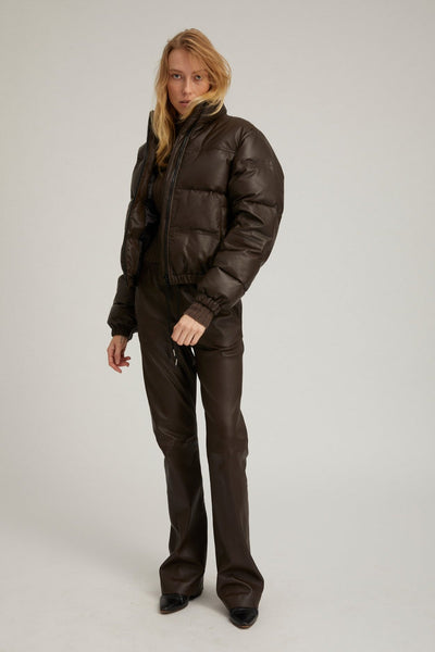 Americano Leather Puffer