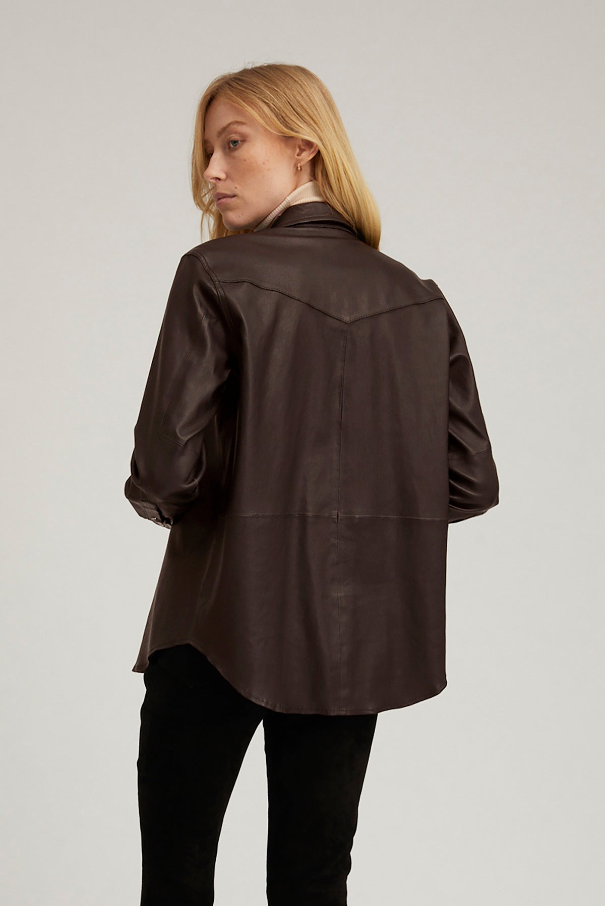 Americano Leather Western Button Down