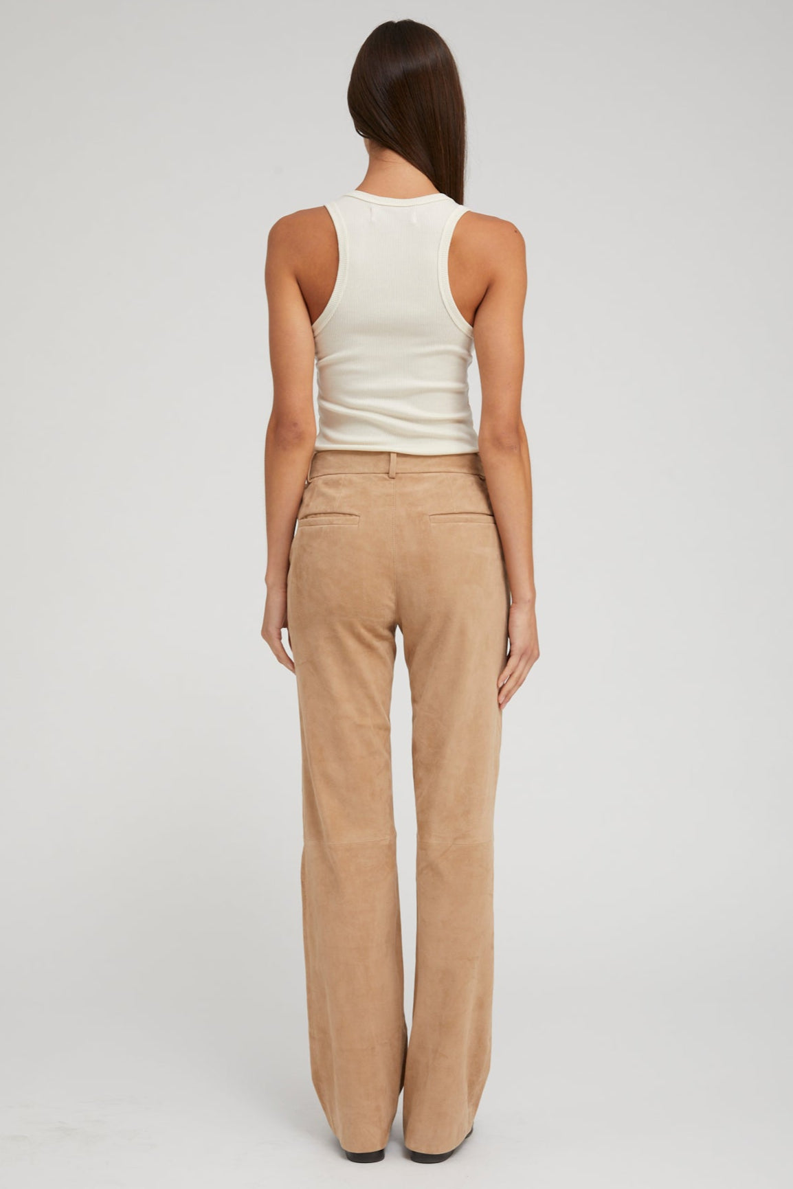 Sand Suede Classic Trousers