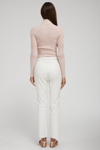 Blush Cashmere Mock Neck