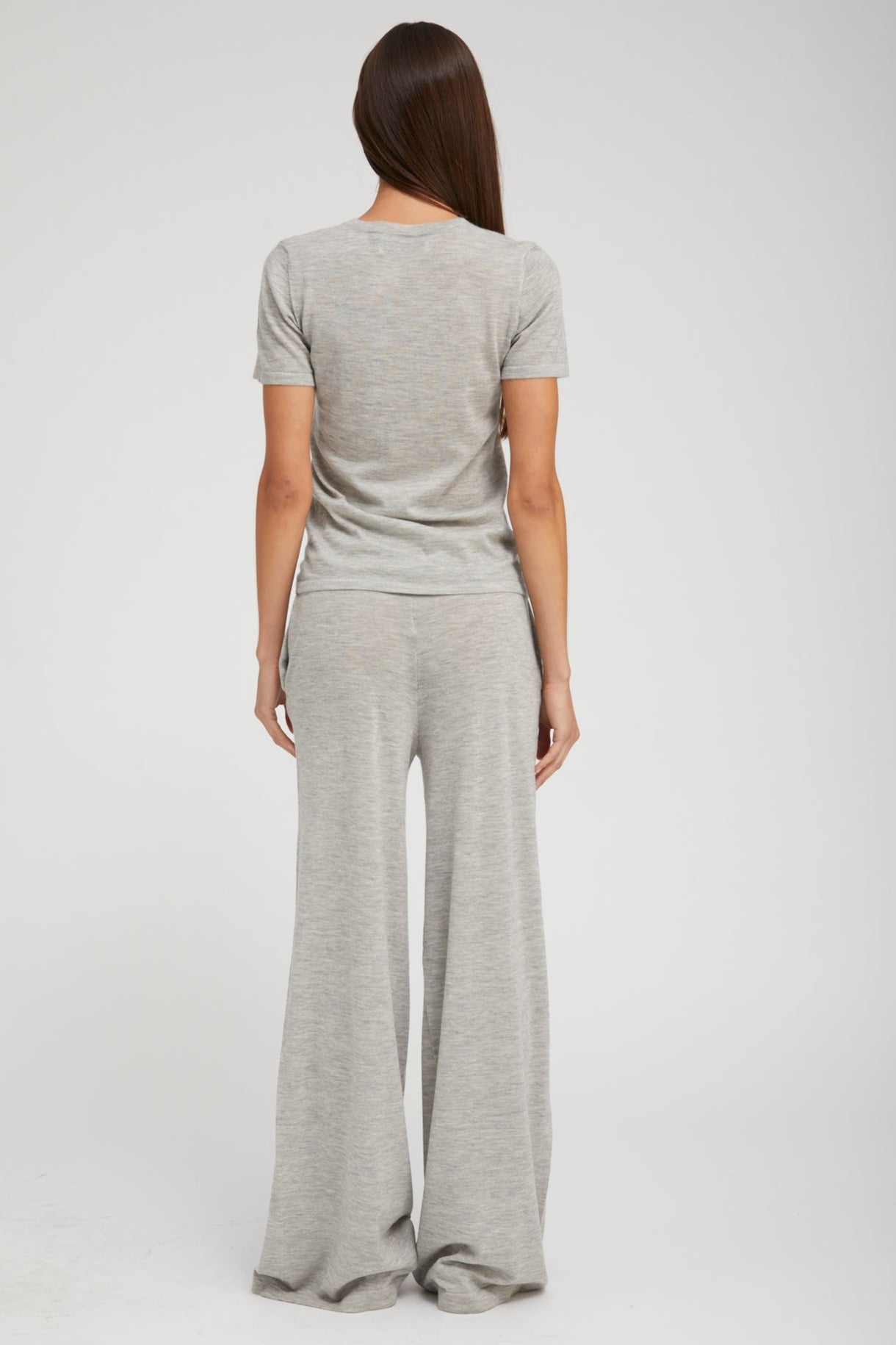 Oxford Ultra Fine Cashmere Wide Leg Pants