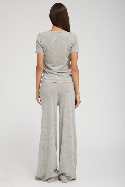 Oxford Ultra Fine Cashmere Wide Leg Pants