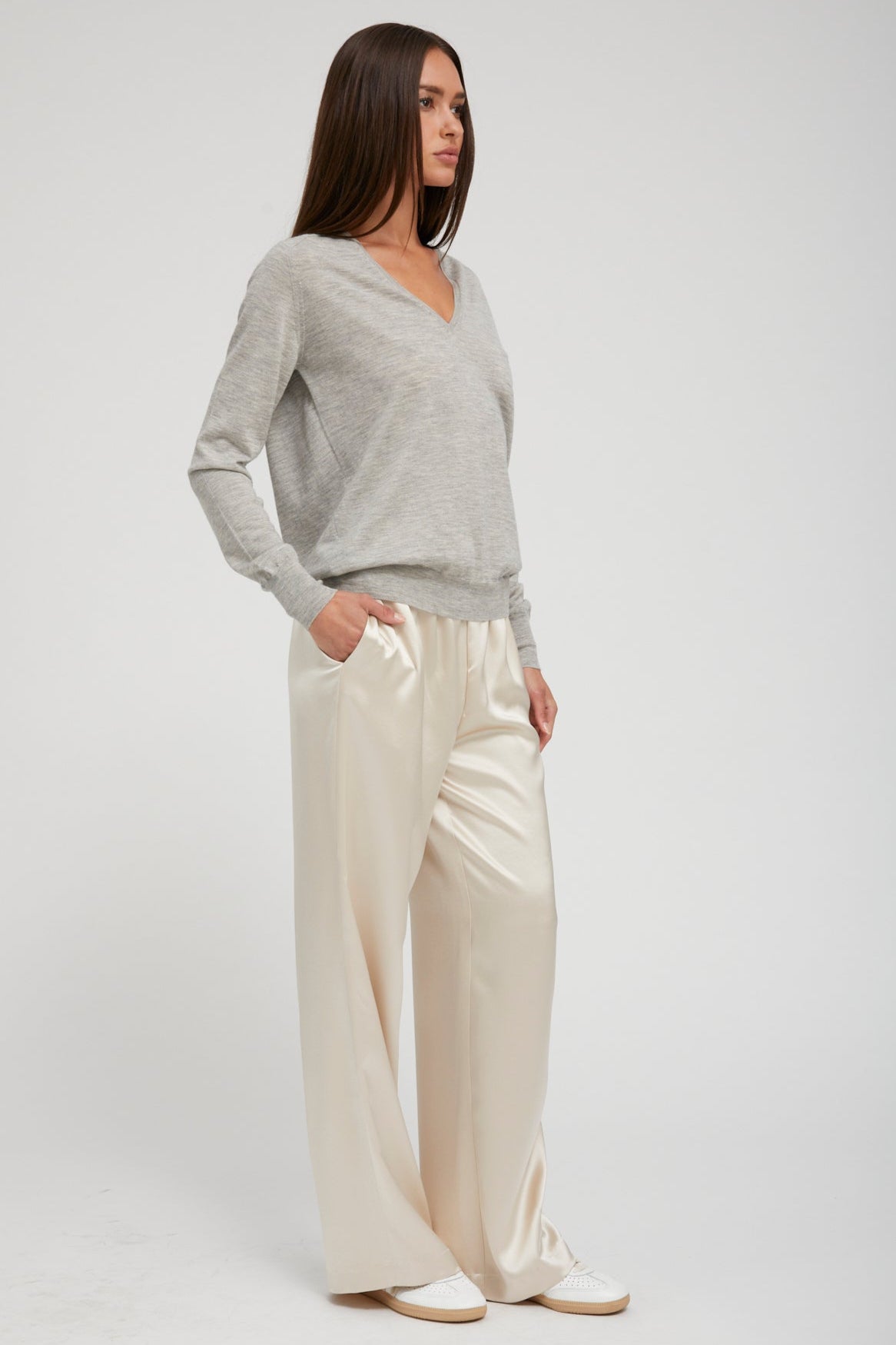 Champagne Silk Kauai Pants