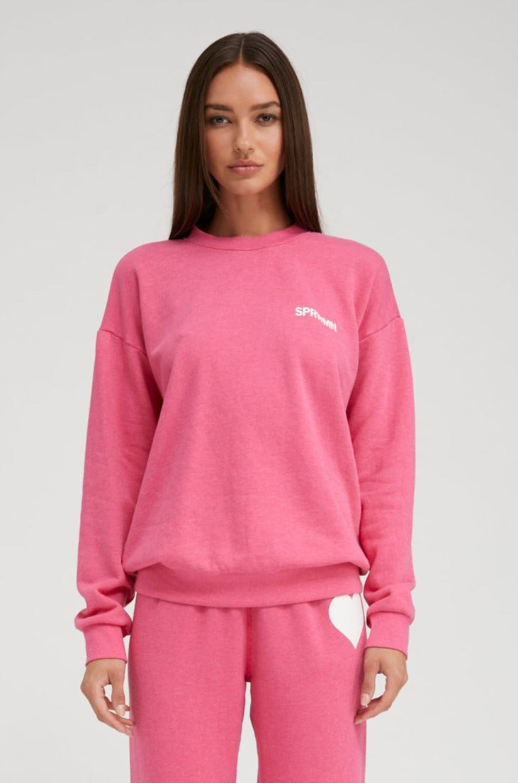 Hot Pink Logo Sweatshirt