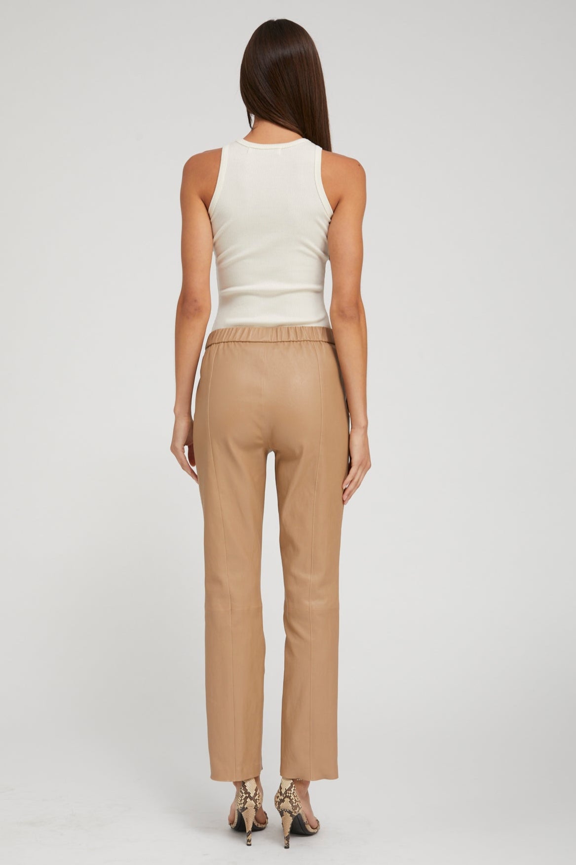 Desert Leather Sophia Pintuck Joggers