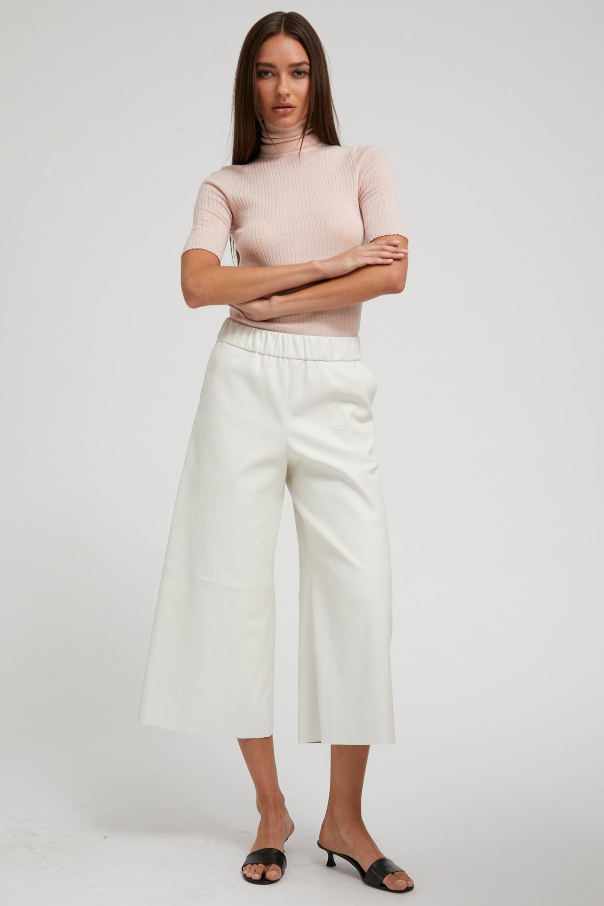 Blush Cashmere Turtleneck