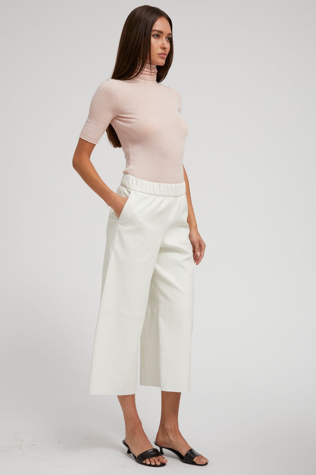 Blush Cashmere Turtleneck