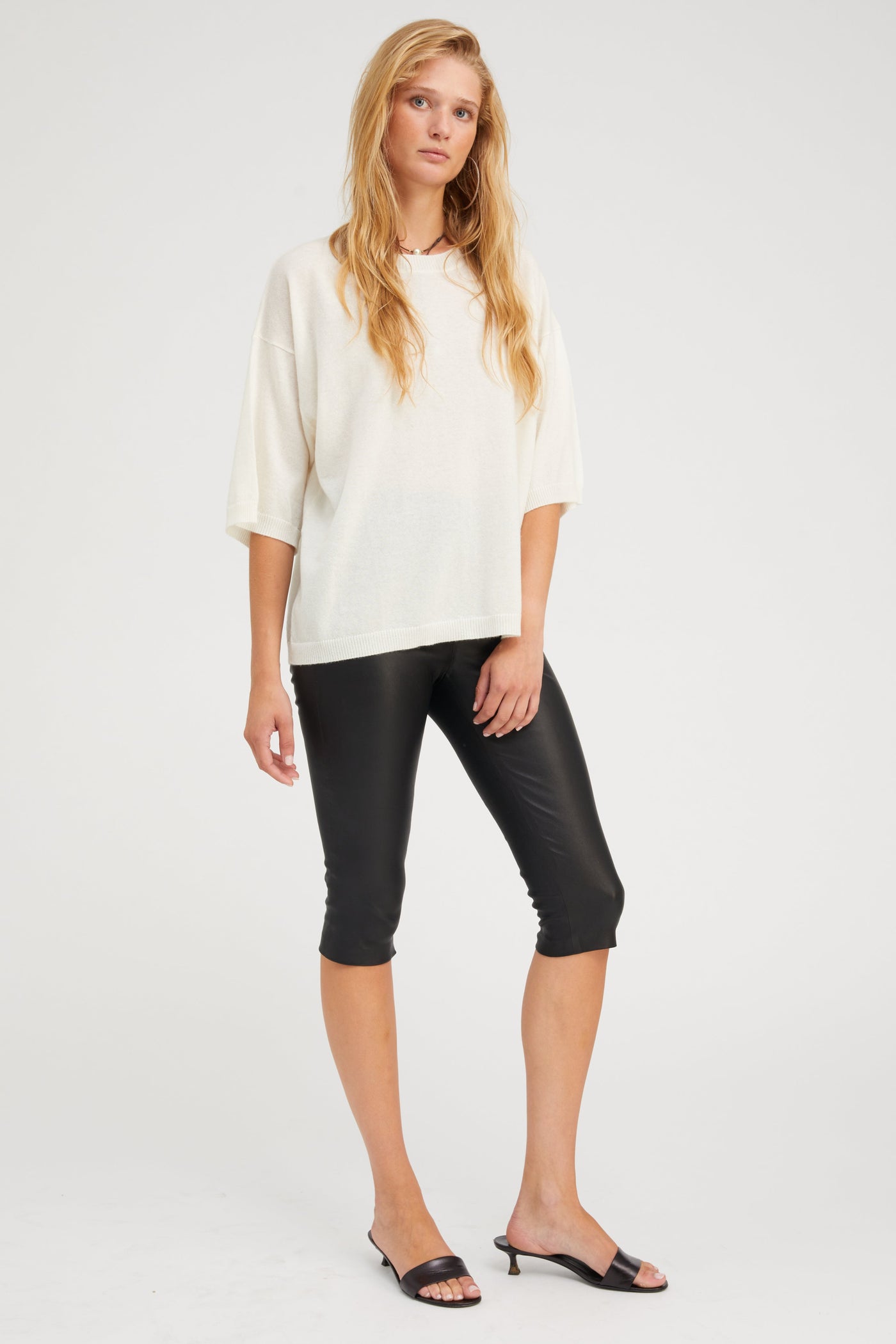 Chalk Cashmere Boxy T-Shirt