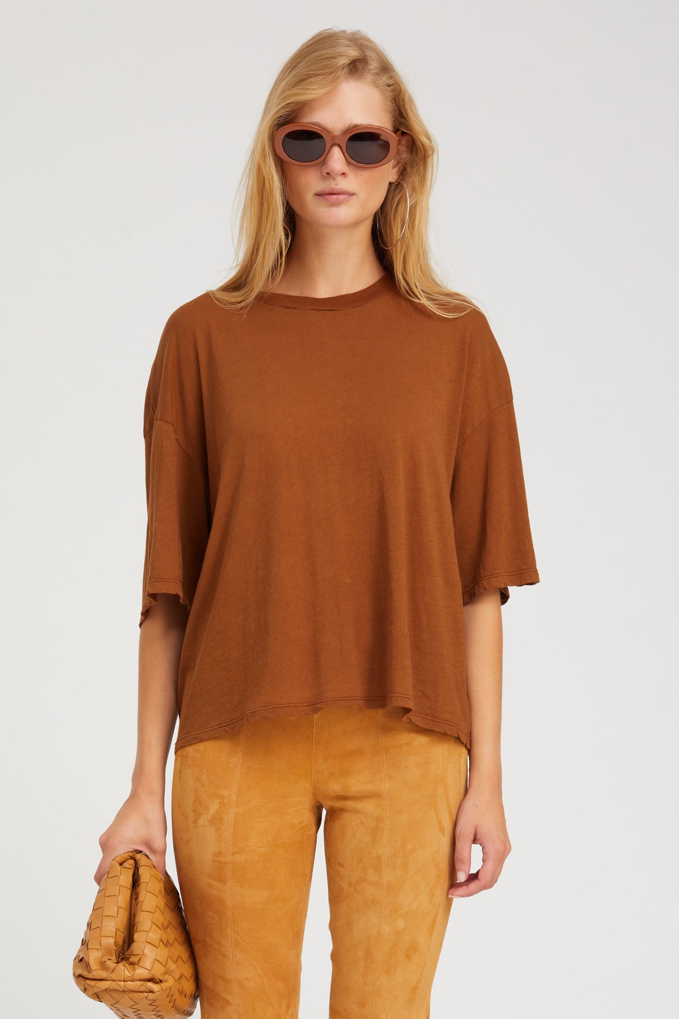 Chestnut Boxy Tee