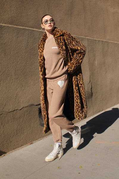 Leopard Faux Fur Coat