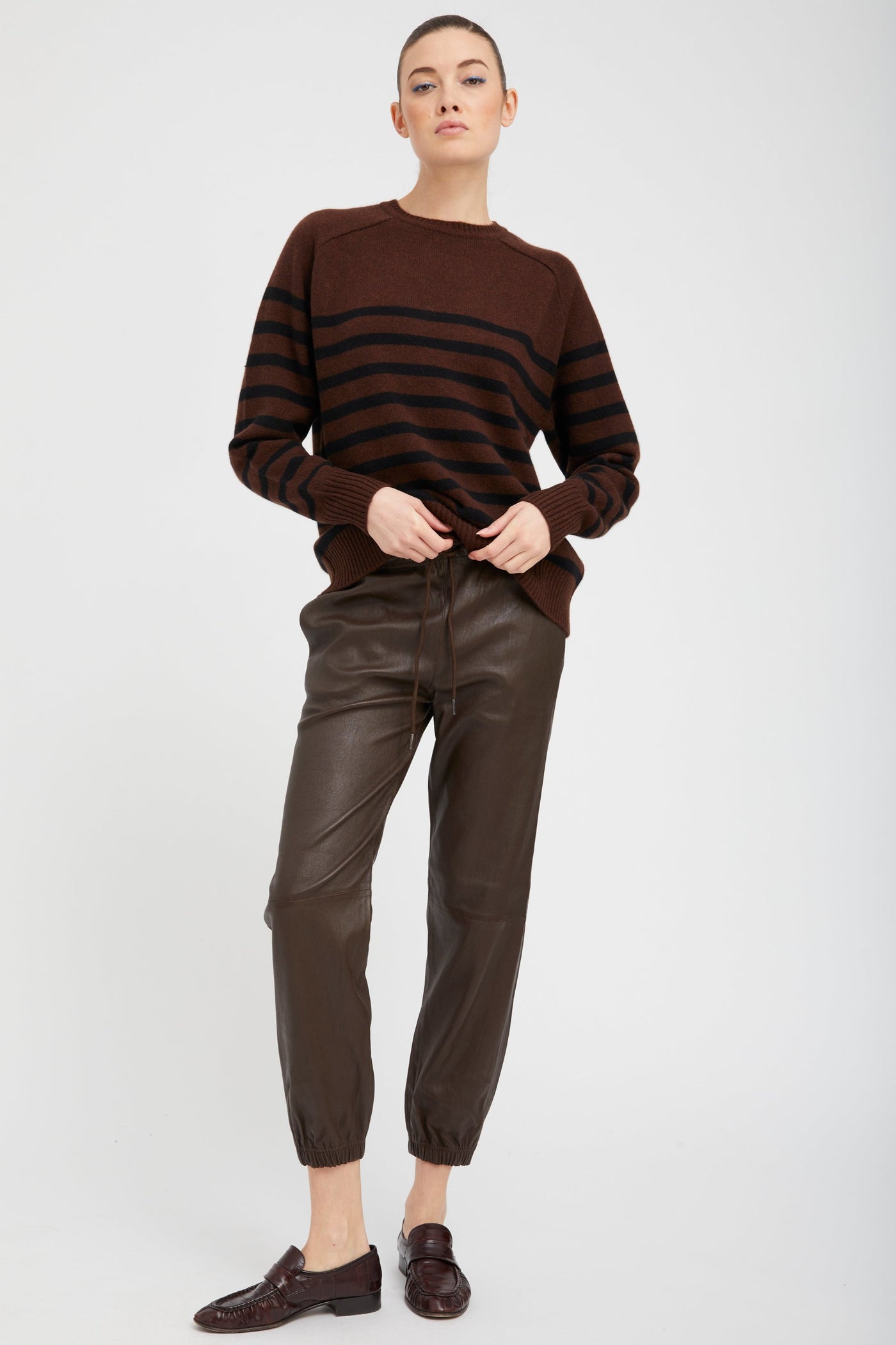 Americano Leather Sweatpants