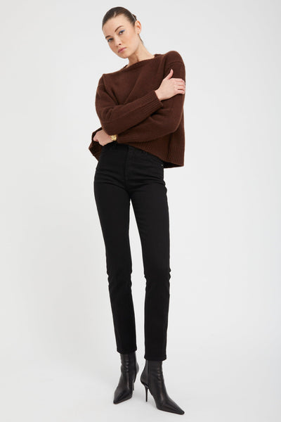 Mocha Heavy Cashmere Sweater