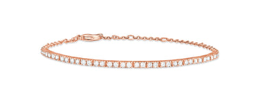 Rose Gold Diamond Tennis Bracelet