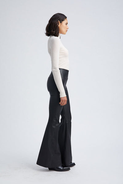 Chalk Cashmere Mock Neck