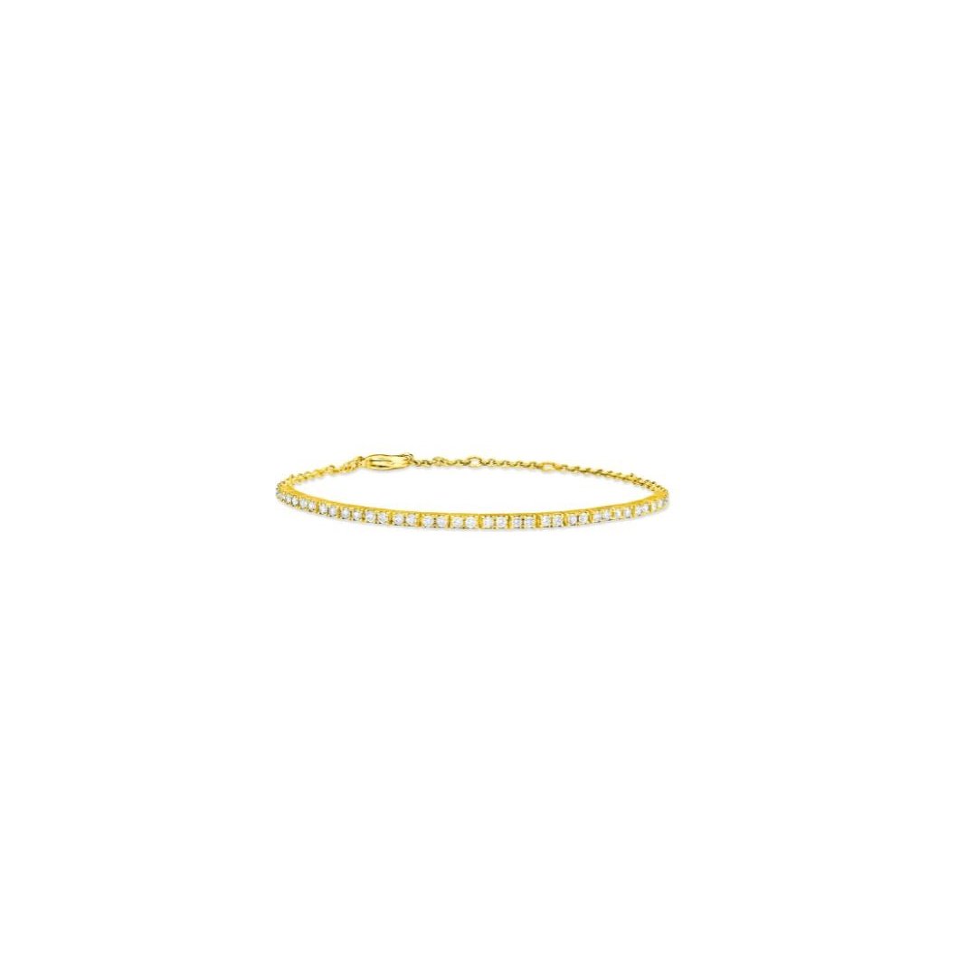 Yellow Gold Diamond Tennis Bracelet