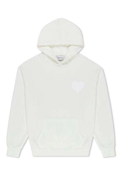 White Heart Hoodie