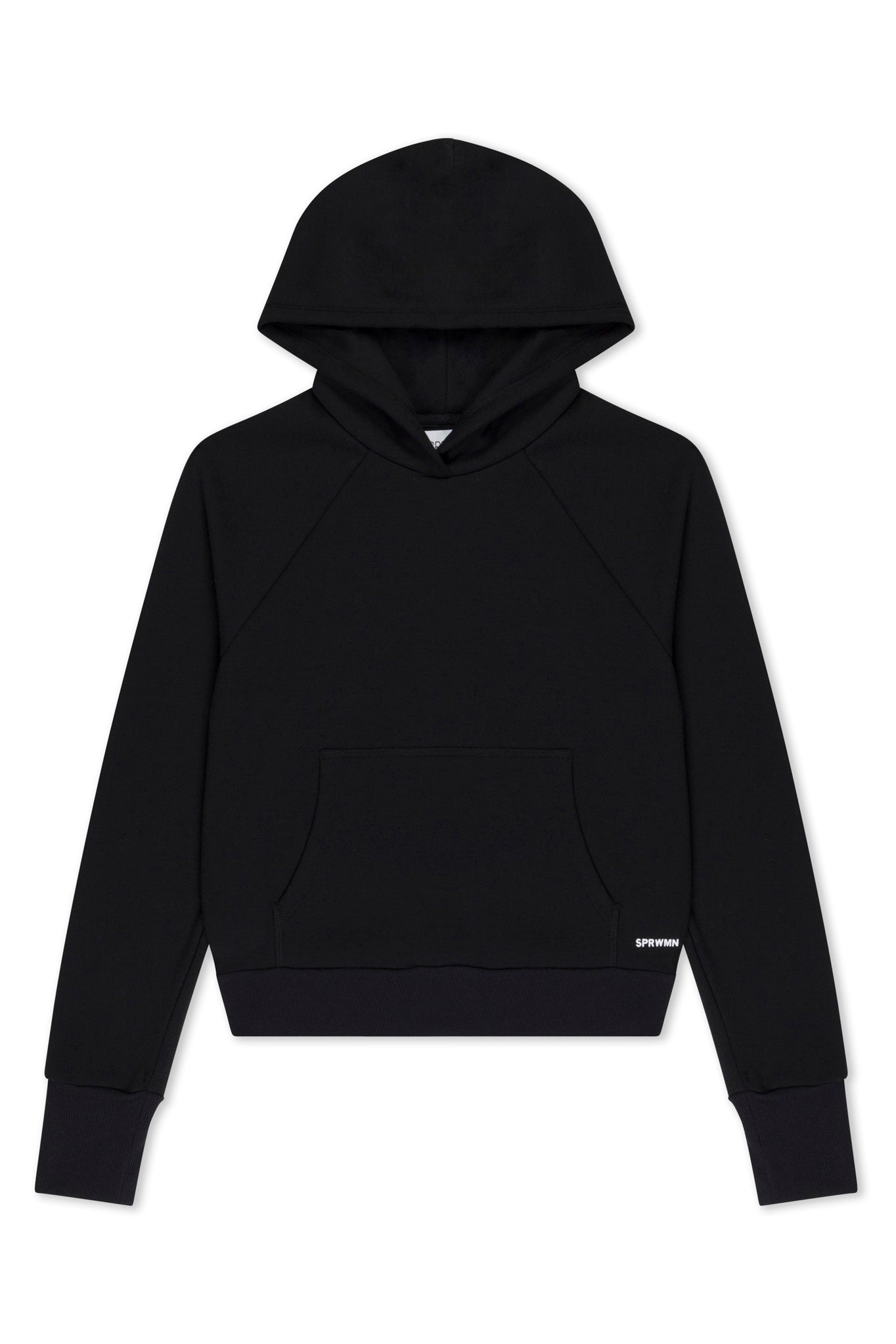 Black Shrunken Hoodie