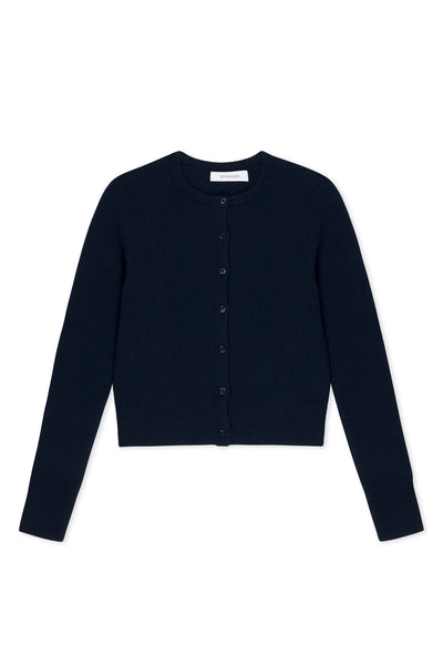 Navy Cashmere Baby Cardigan