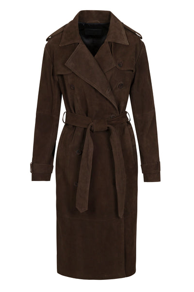 Belle De Jour Americano Suede Trench