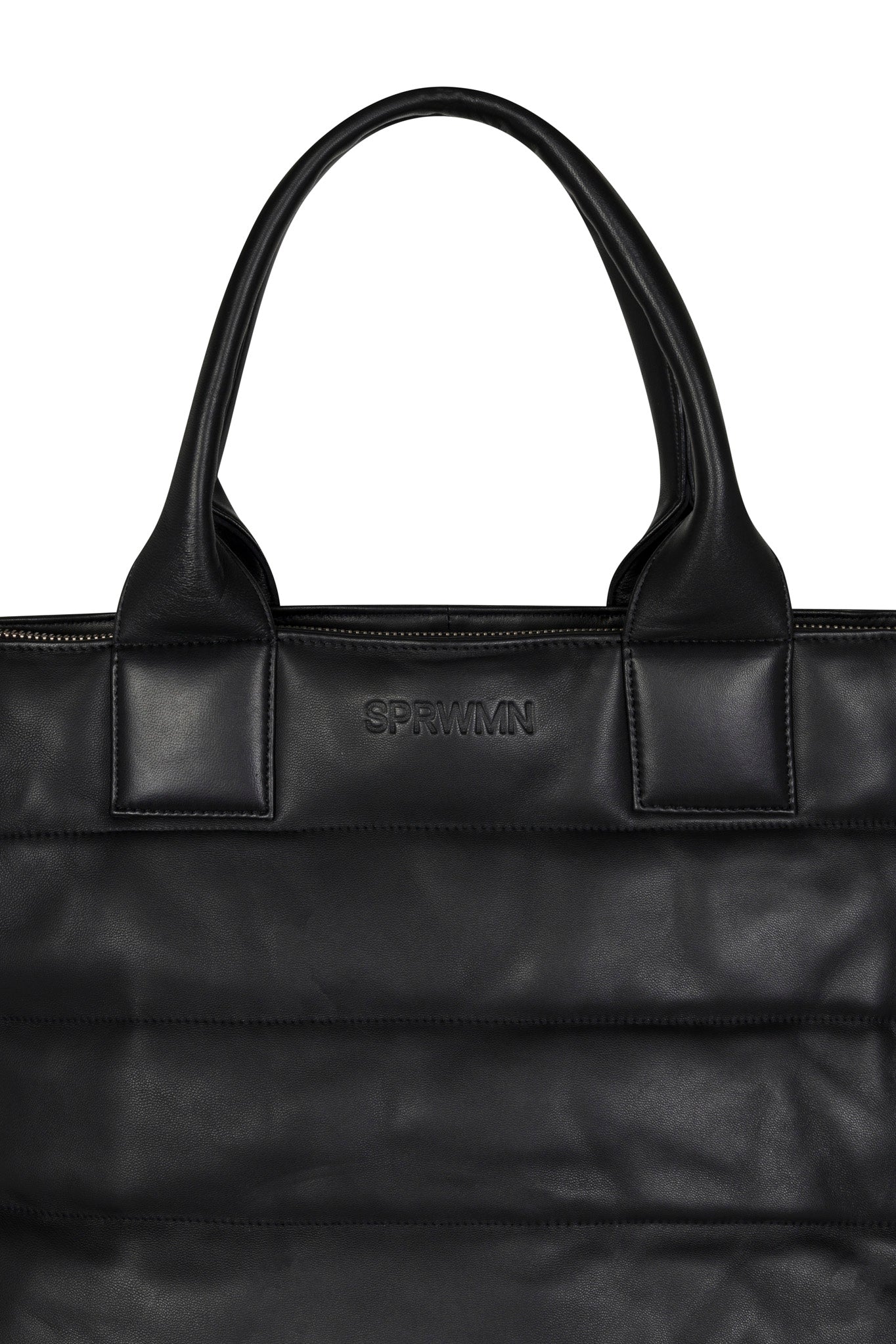 Black Leather Weekender Bag