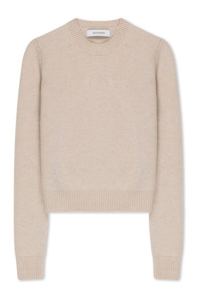 Oat Cashmere Crewneck Sweater