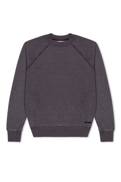 Charcoal Shrunken Raglan Sweatshirt