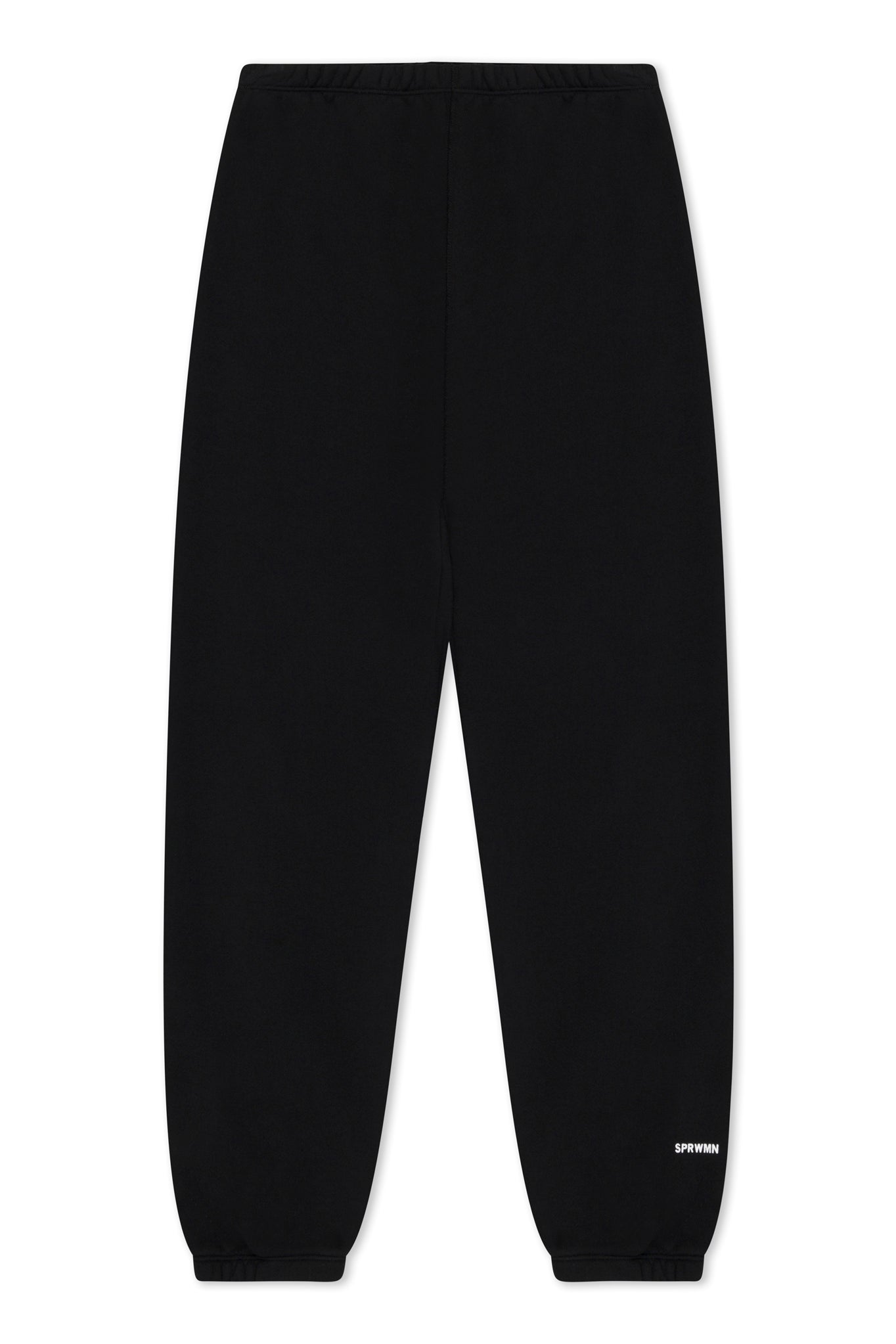 Black Cotton Mini Logo Sweatpants