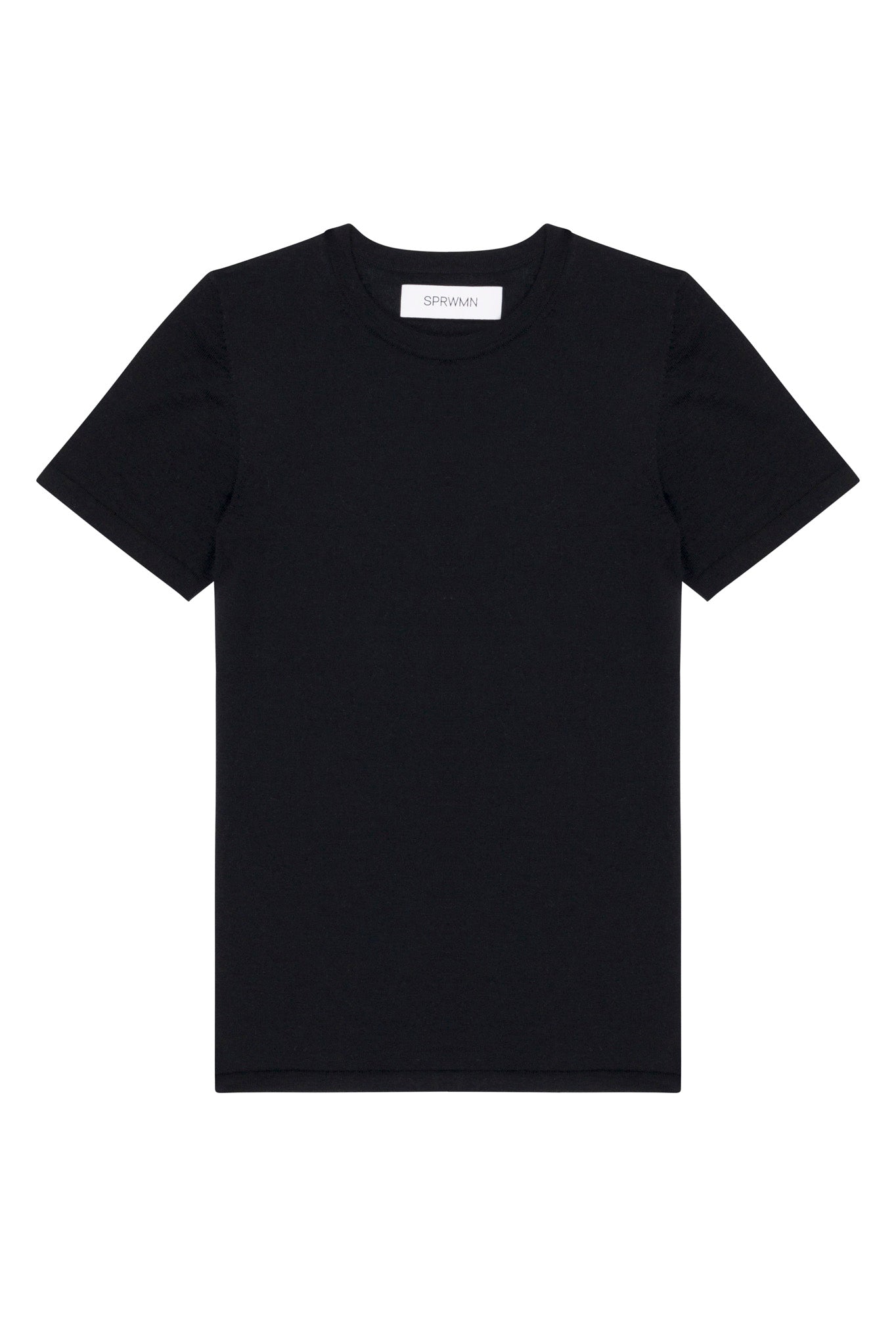 Black Ultra Fine Cashmere Tee