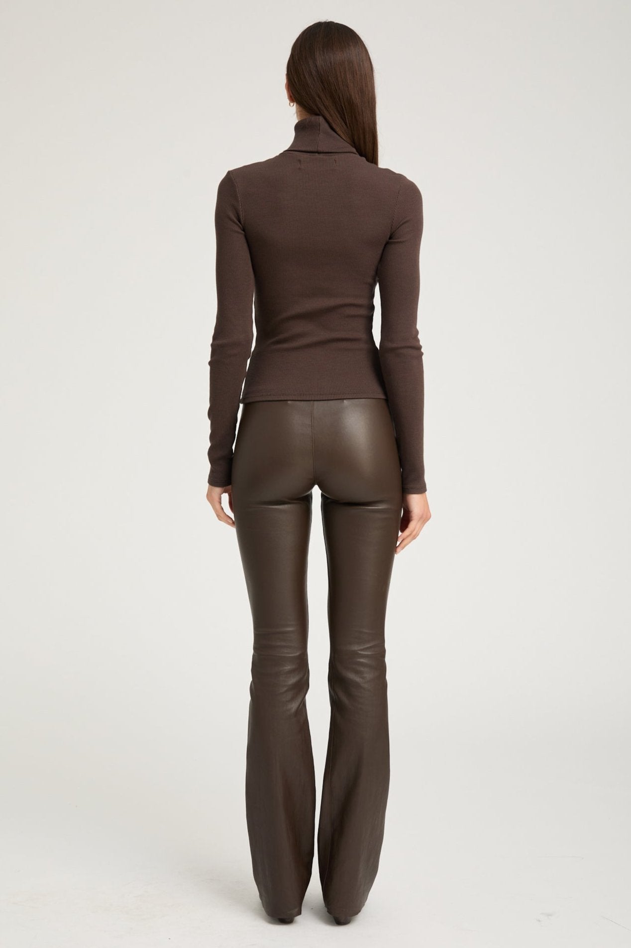 Chocolate Rib Long Sleeve Turtleneck