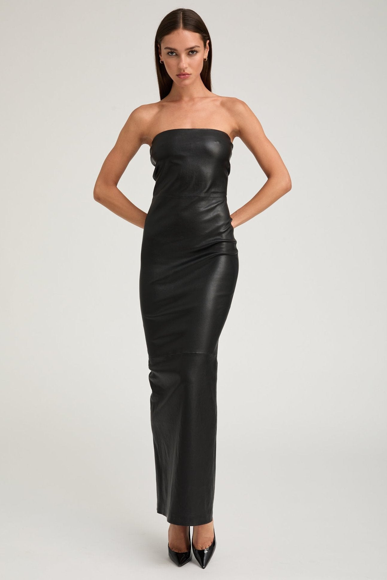 Black Leather Gown