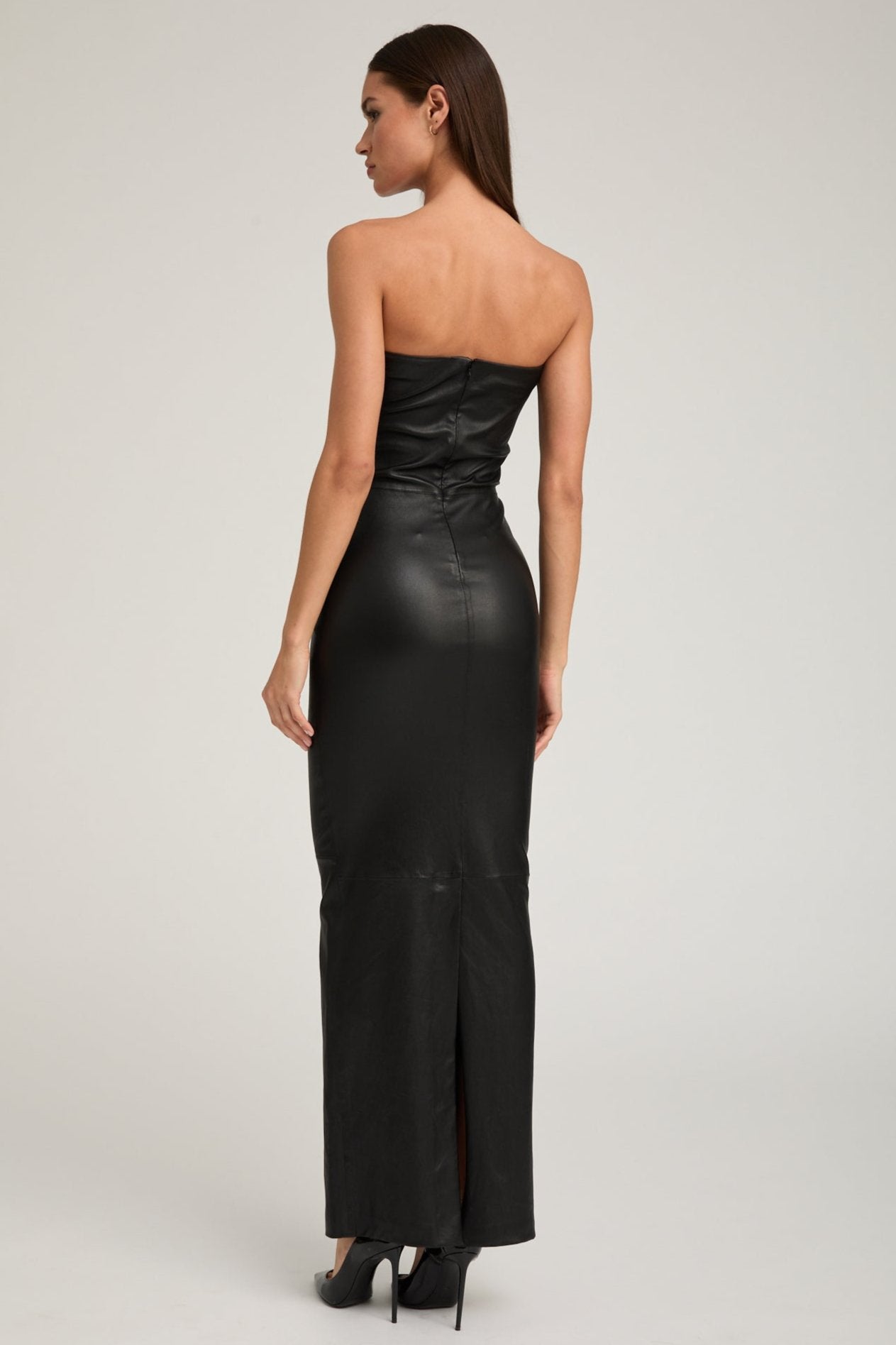 Black Leather Gown