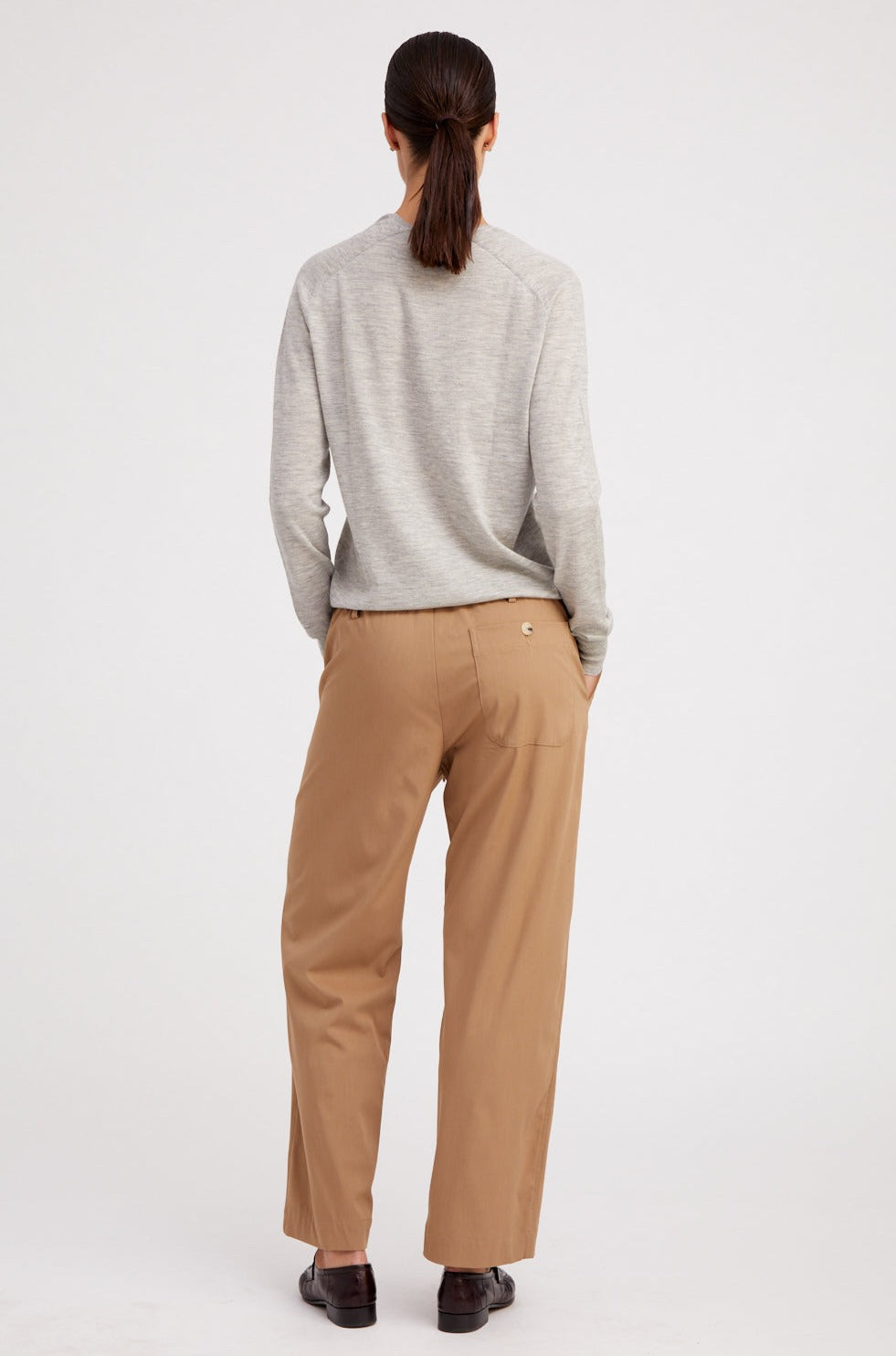 Khaki Drawstring Trousers