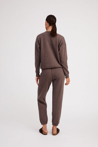 Heather Brown Heart Sweatpants