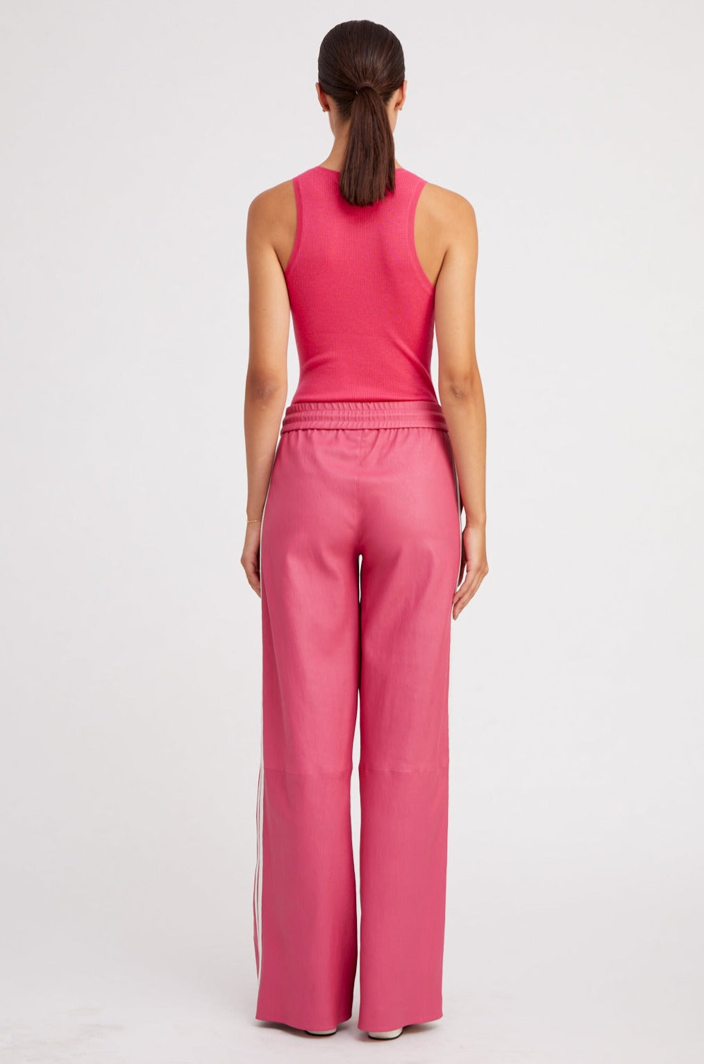 Pink athletic pants best sale