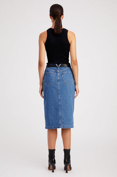 Coco Denim A-Line Pencil Skirt