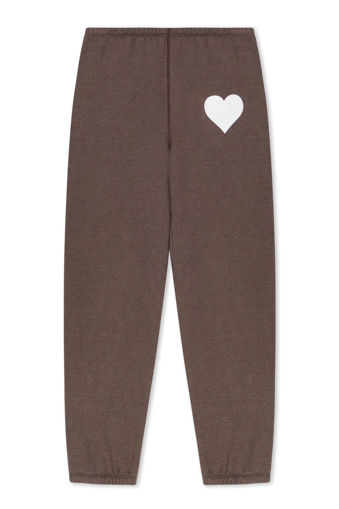 Heather Brown Heart Sweatpants