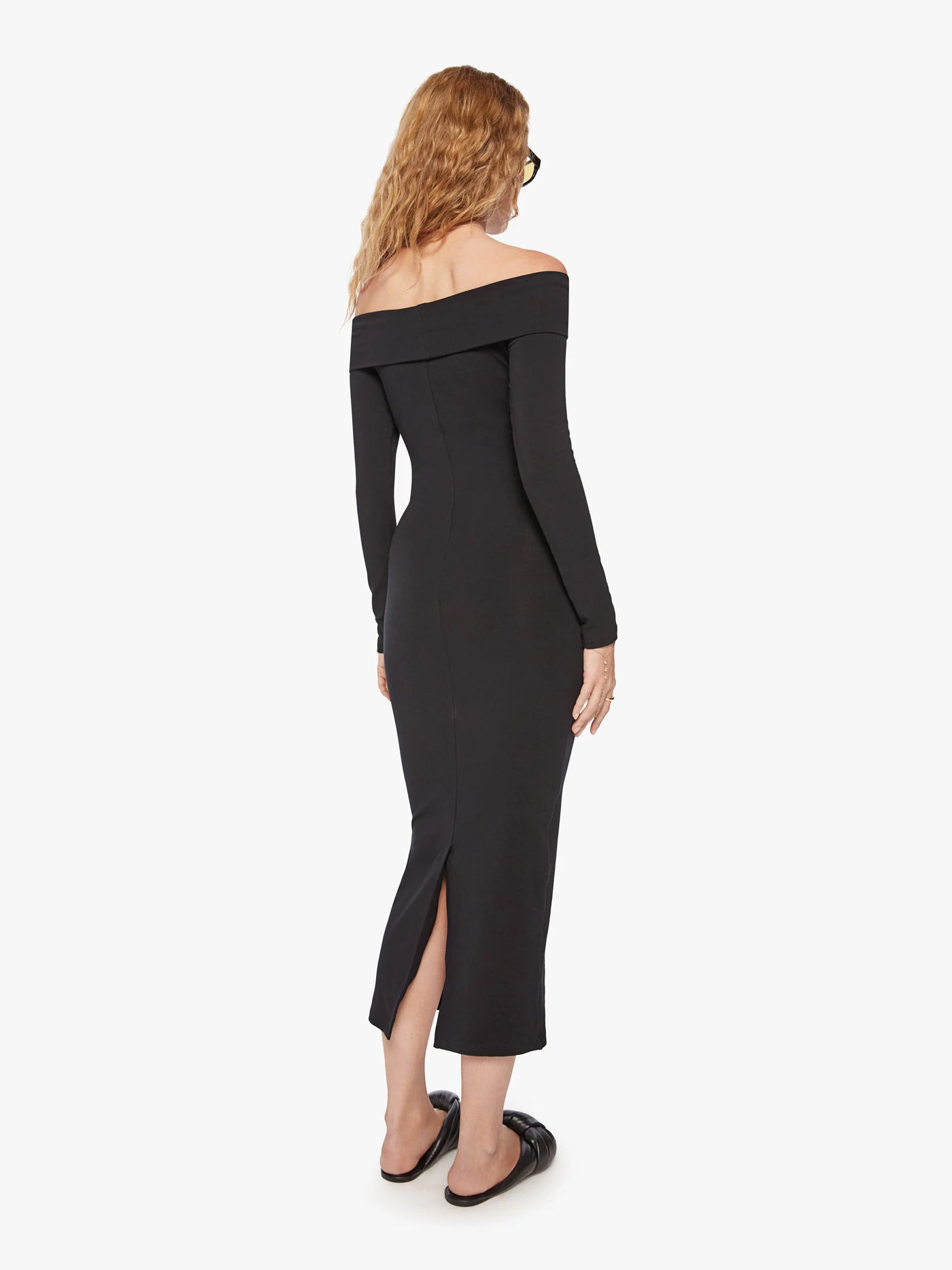 Black City Off Shoulder Dress