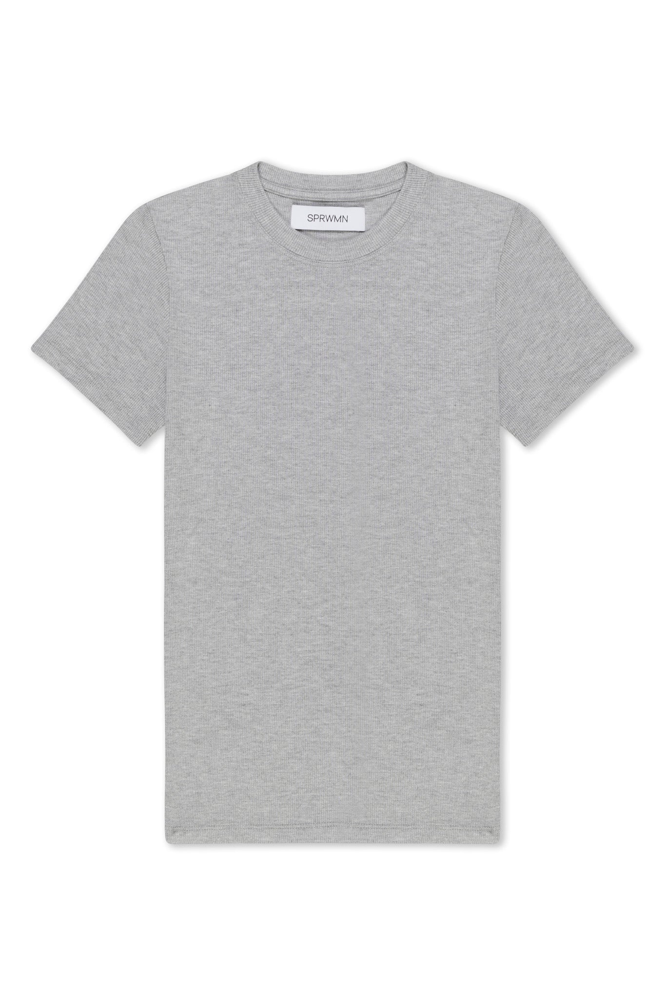 Heather Grey Rib Baby Tee