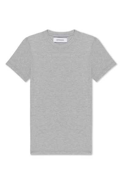 Heather Grey Rib Baby Tee