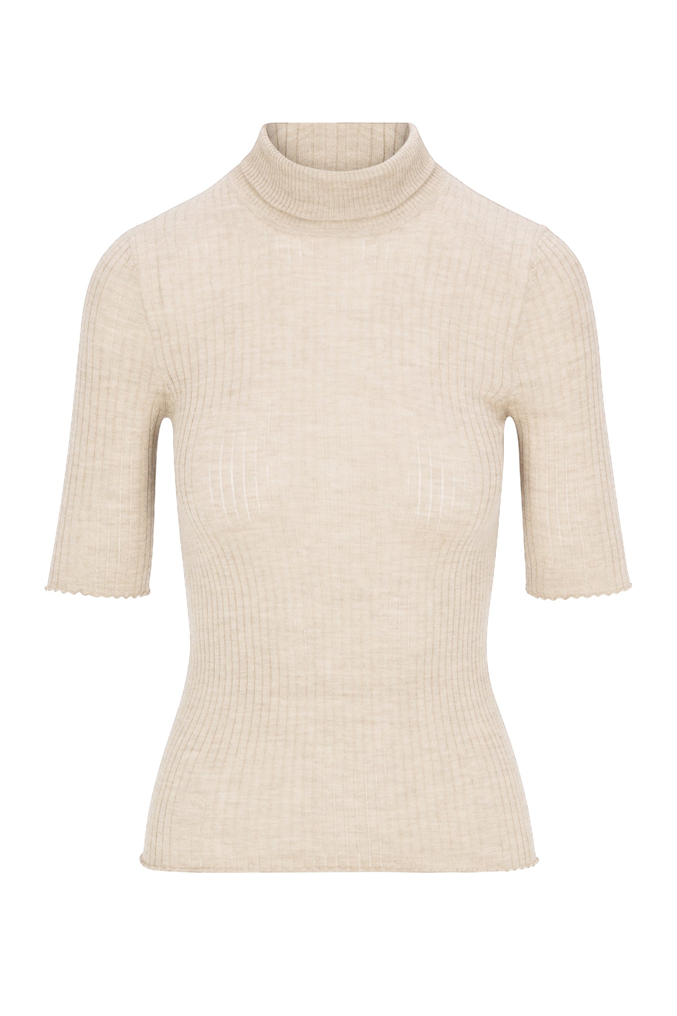 Chalk Cashmere Turtleneck