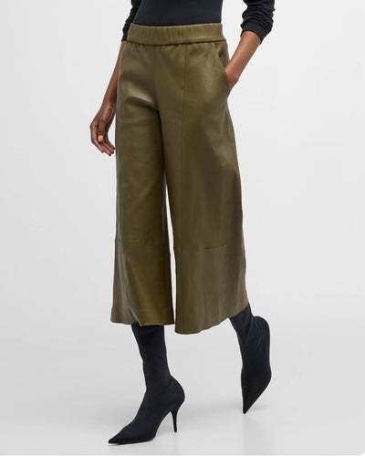 Moss Leather Culotte