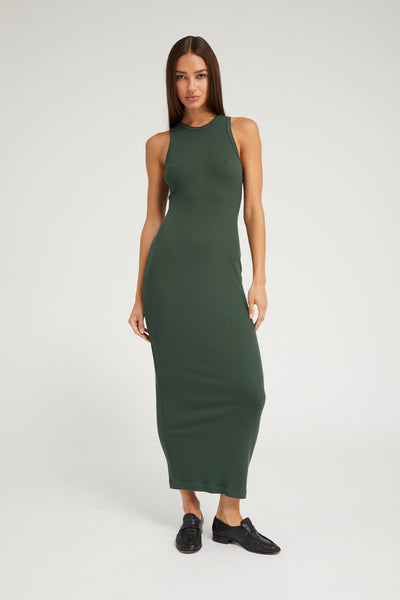 Ivy Rib Racer Maxi Dress