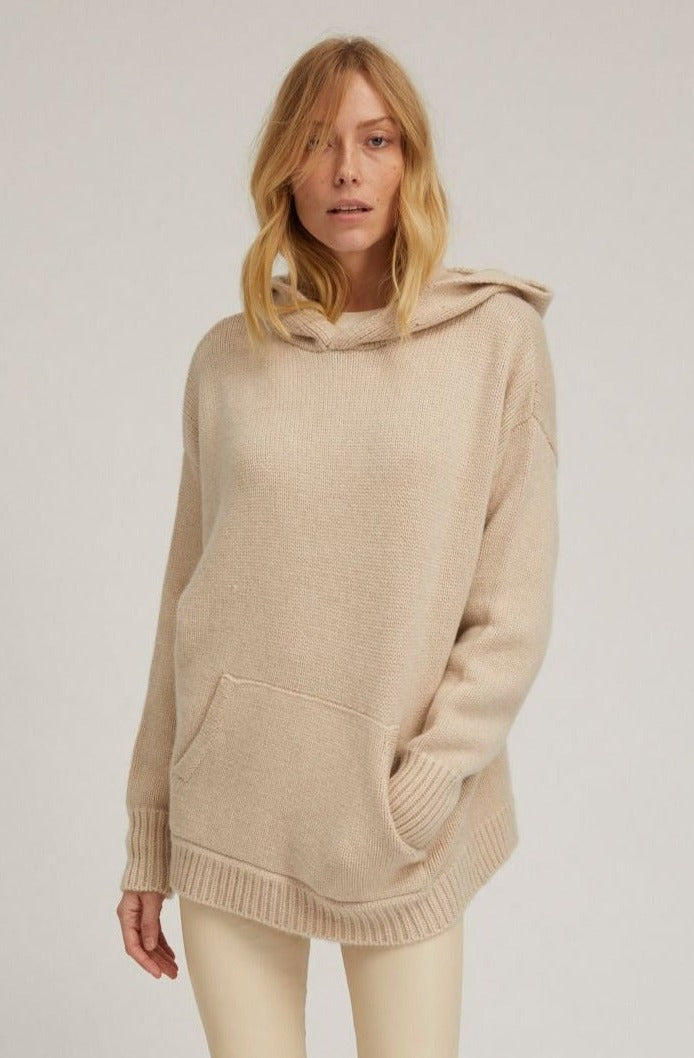 Oat Heavy Cashmere Oversized Hoodie