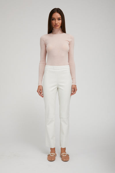 Blush Cashmere Mock Neck