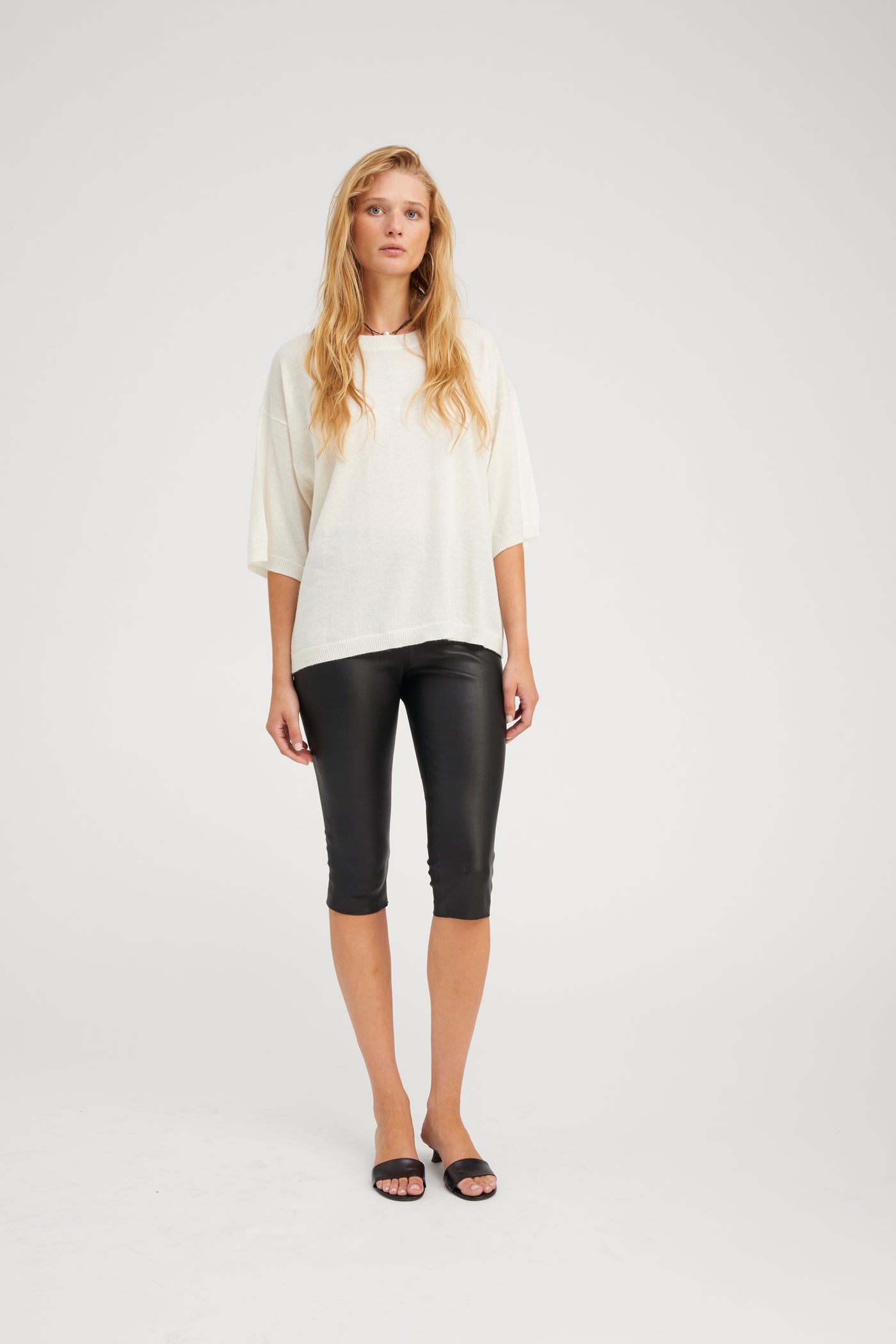 Chalk Cashmere Boxy T-Shirt