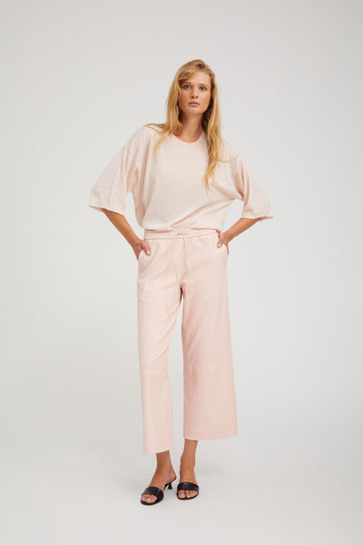 Camelia Cashmere Boxy Tee