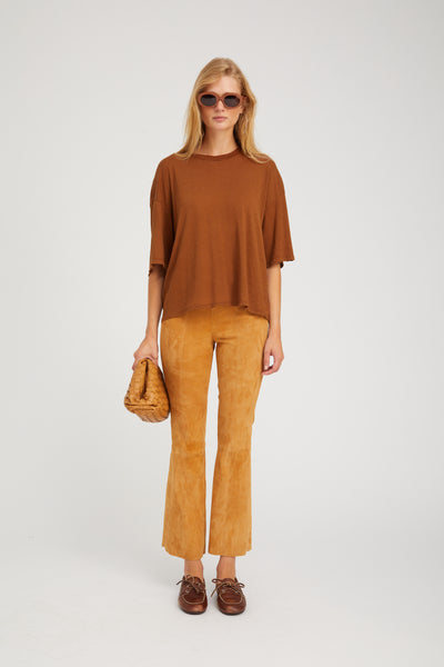 Chestnut Boxy Tee