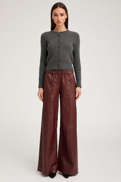 Pinot Stretch Leather Wide Leg